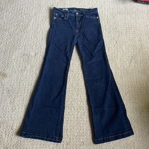 EUC Gap 1969 Authentic Flare dark blue jeans. Size 26.